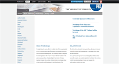 Desktop Screenshot of mla.prsindia.org